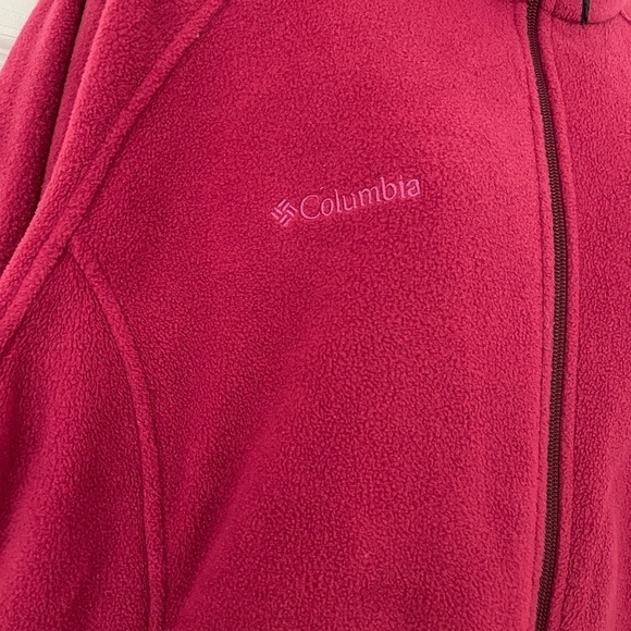 Columbia Benton Springs Full Zip Fleece Soft Pullover Pink Sweater - Picture 4 of 8